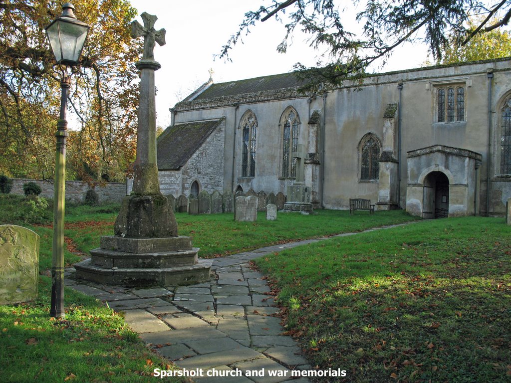 Holy Cross church, Sparsholt by Collin West