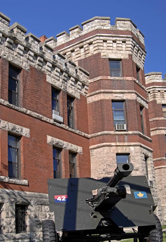 Canon in front of the Guelph Armoury, Guelph ON. by Chuckels