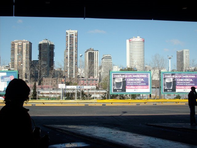 Edificios Avda. Libertador, desde Terminal de Omnibus Retiro. by Gerardo Angel Adaro