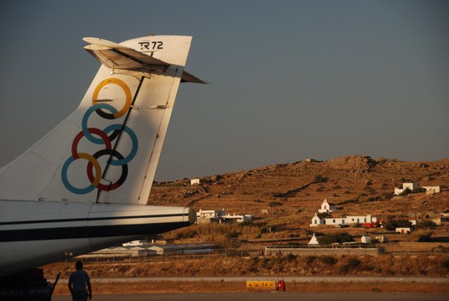 MYKONOS AIRPORT by goombaysmash