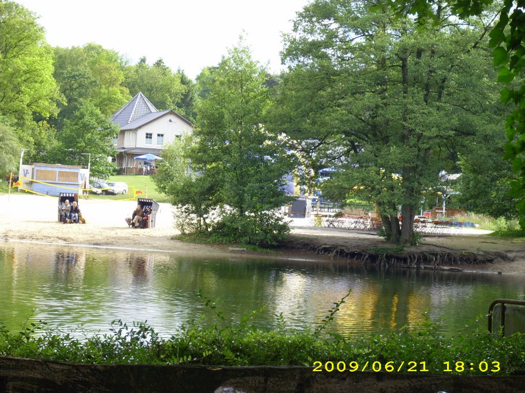 H©) Juni 2009 / Haltern am See - An der Oberstever / Bootshaus und Lake Side Inn /2 by Hannes Th.