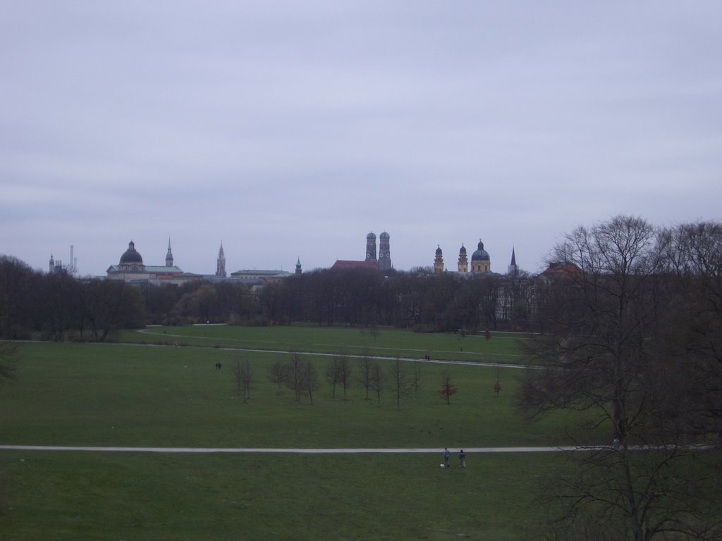 View from Monopteros in Engelischer Garten by bokerwin