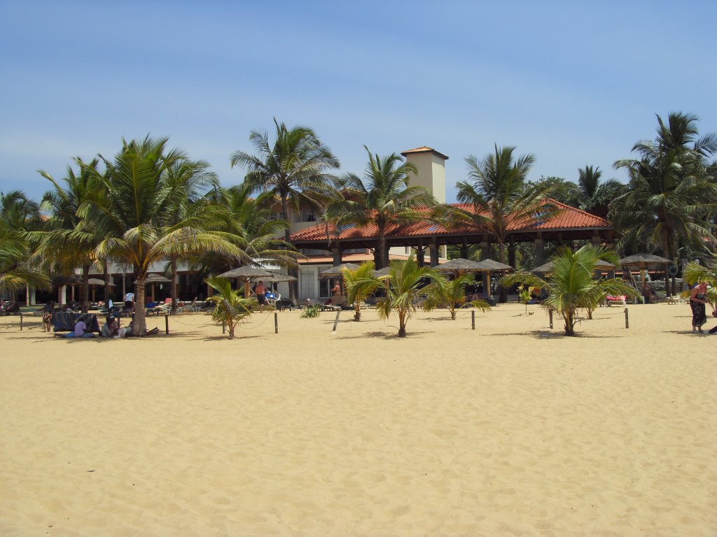 On the beach at Goldi Sands Hotel Ethukala, Negombo, Sri Lanka by Elton311