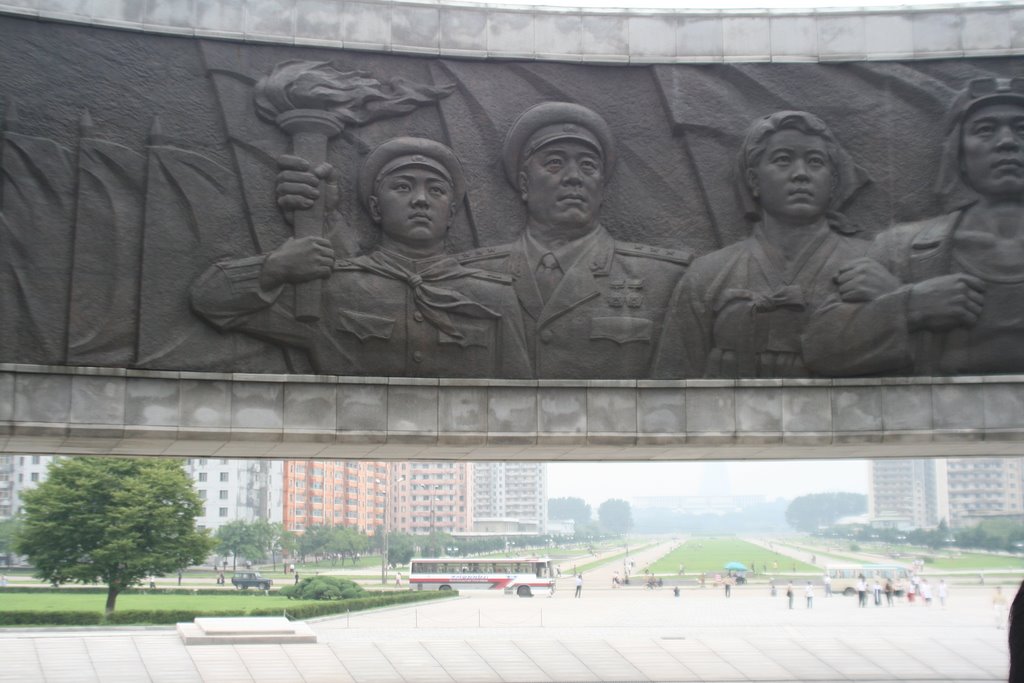 North Korean Workers Party Monument, Pyongyang, North Korea by massu