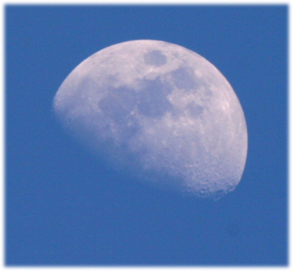 Moon, 5:30 P.M., May 25, 2007, Denver, Colorado, USA by Richard Ryer