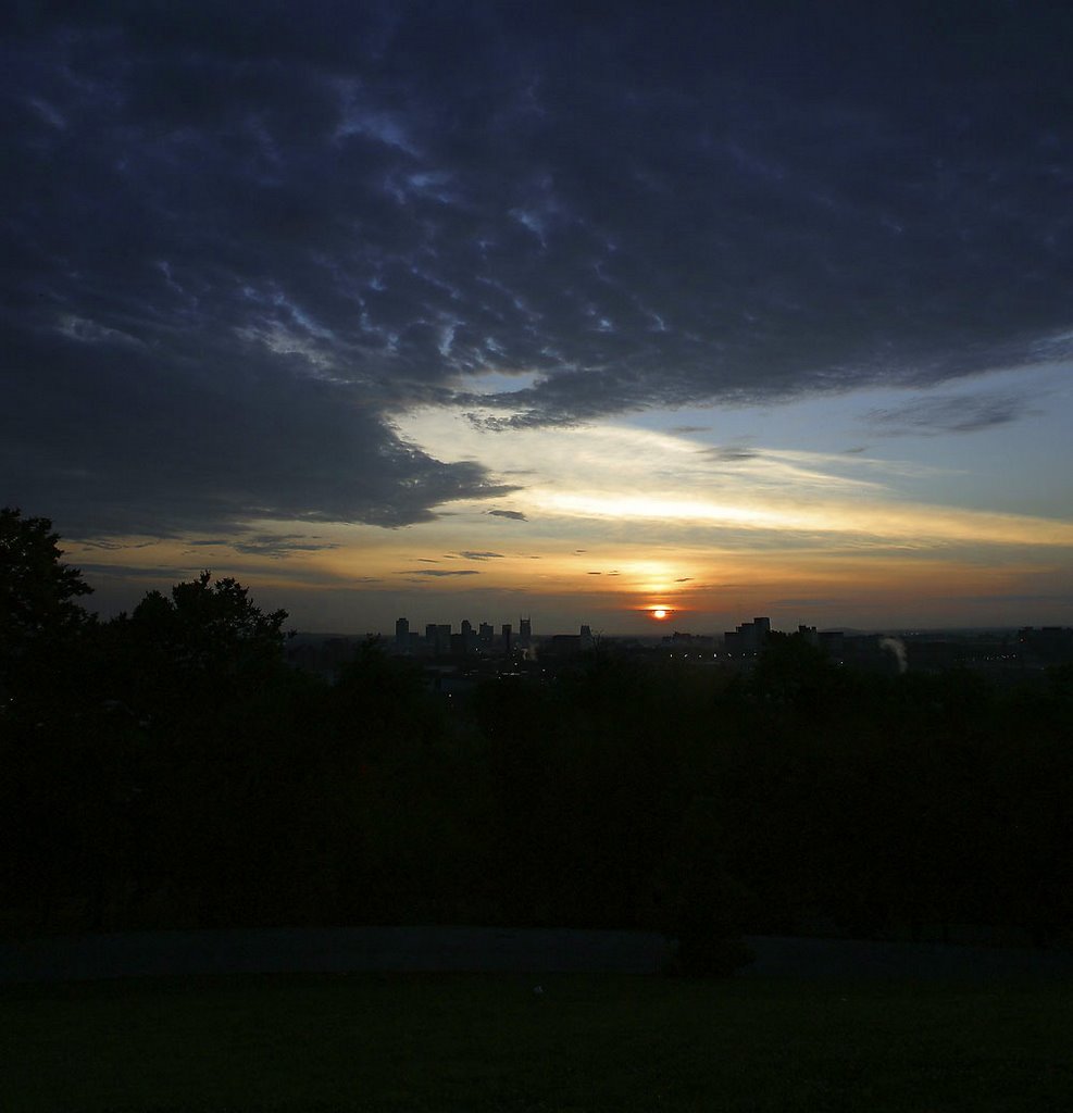 Nashville Skyline Dawn by Kurt Lightner