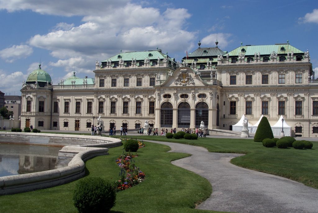 Wien - View NW - Upper Belvedere 1723 Johann Lukas von Hildebrandt by txllxt