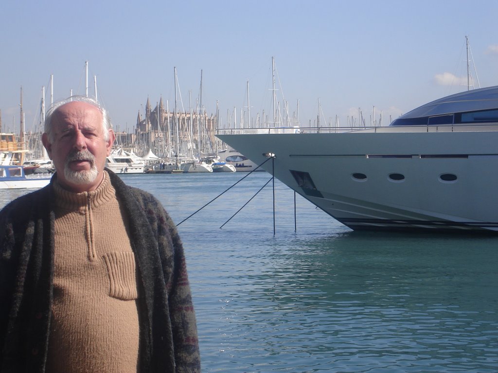 Mi abuelo en el paseo maritimo de palma de mallorca by ddpalma