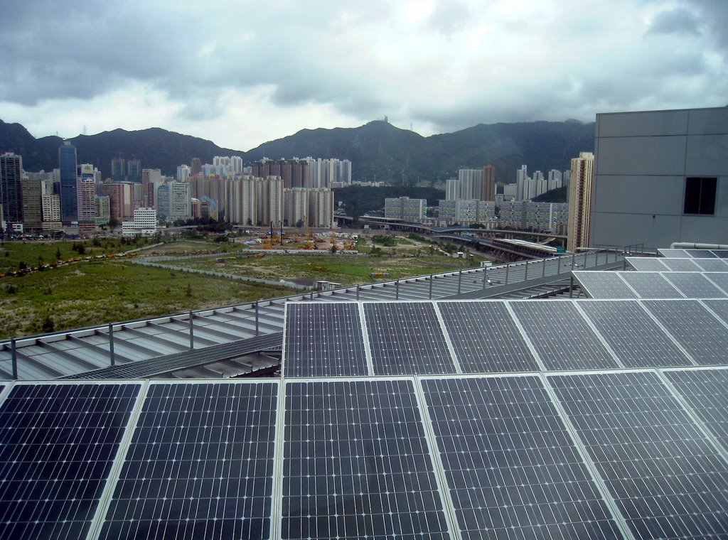 機電工程署總部大樓 太陽能發電板 Electrical and Mechanical Services Department Headquarters by Wayne Wong