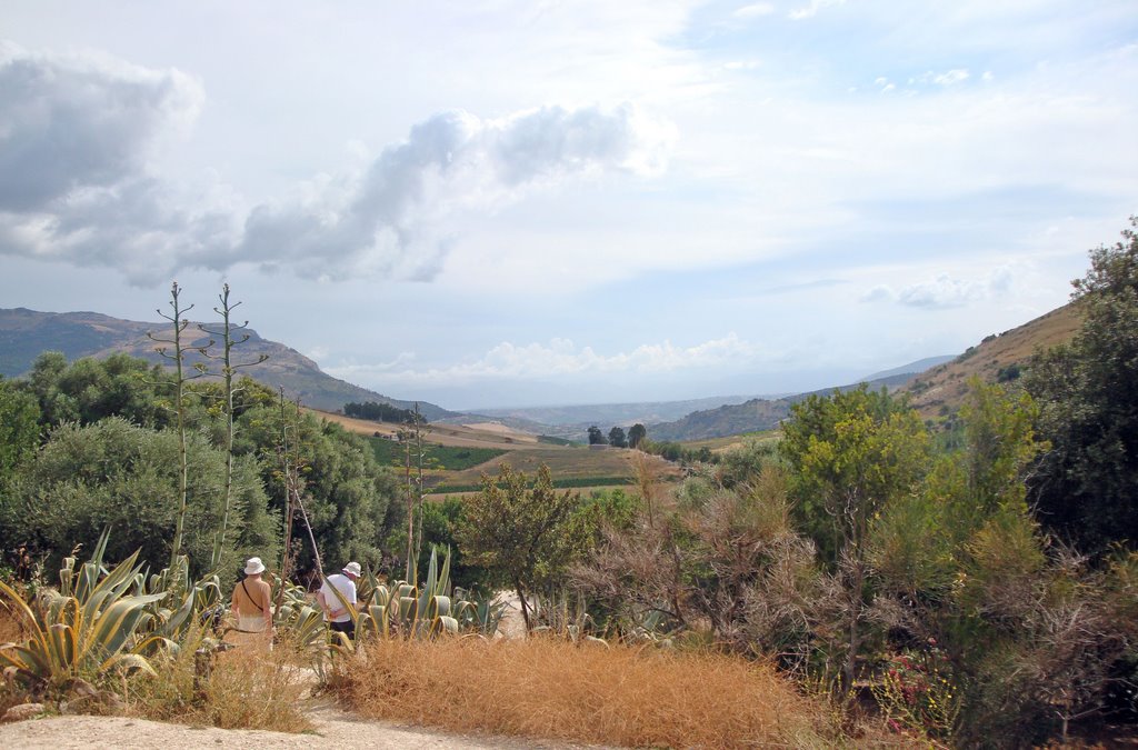 Segesta. Paisaje desde el templo by cesarcriado