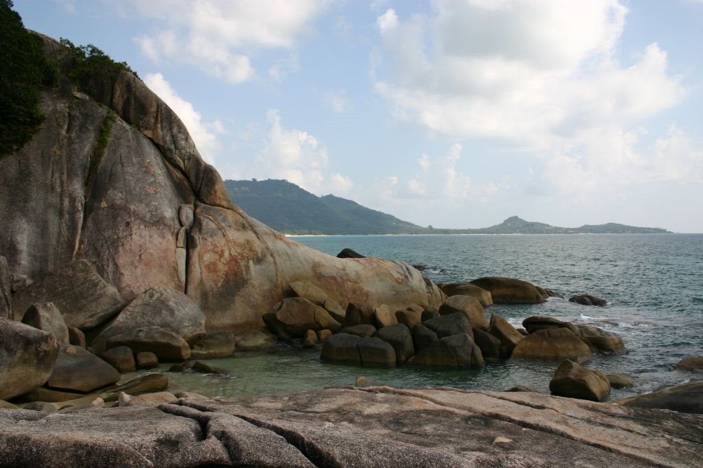 Ko Samui - Looking east from Grandfather Rock peninsula by snapper500