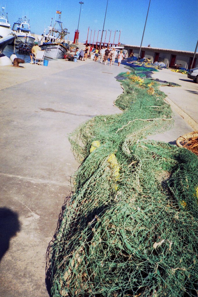 25 - Nets on the dockside, Javea Port. Olympus XA/Kodak Color Plus/Epson 2480 scanner by David Wilson