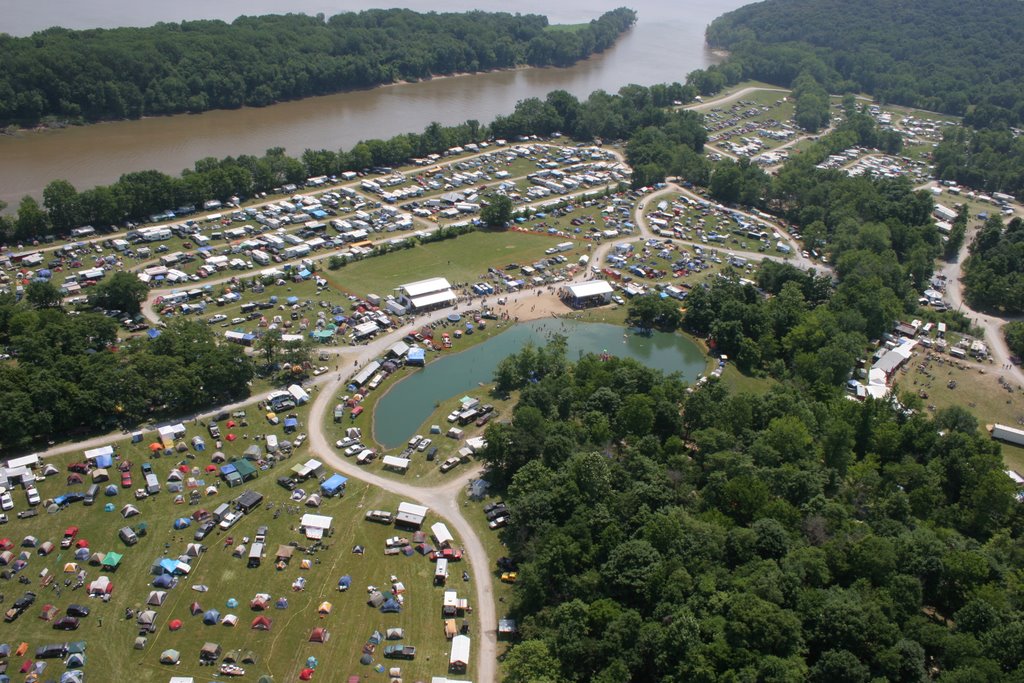 Thousands of Bikers Come To The Banks Of The Ohio River Every June For The HogRock River Rally In Hardin County, Illinois......(1622394350) by 1622394350