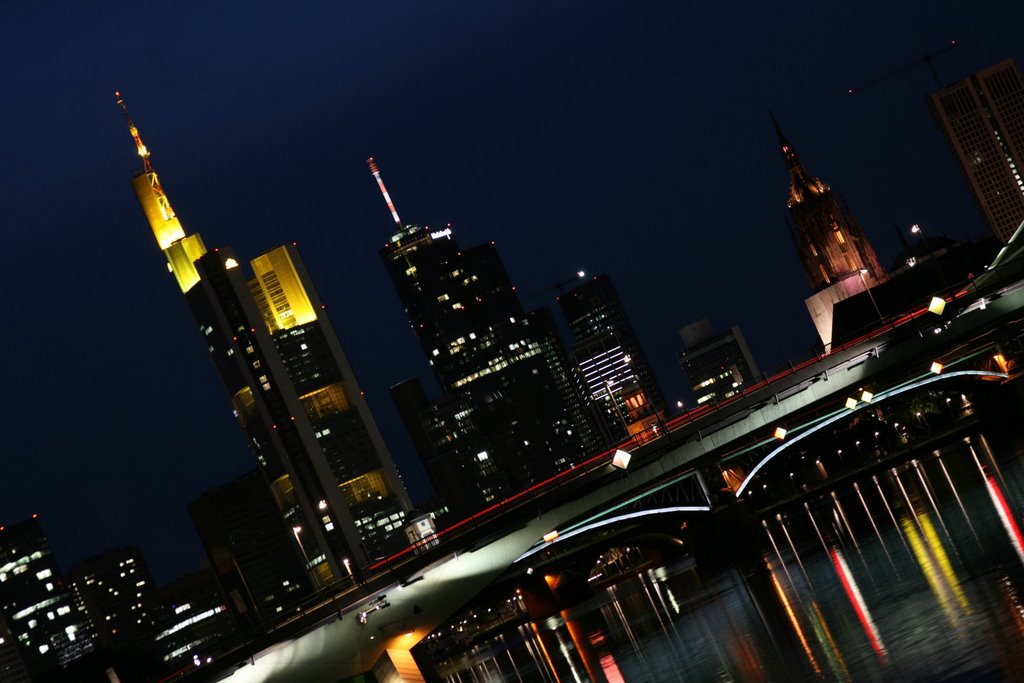 Frankfurt-city at night by ChKoch