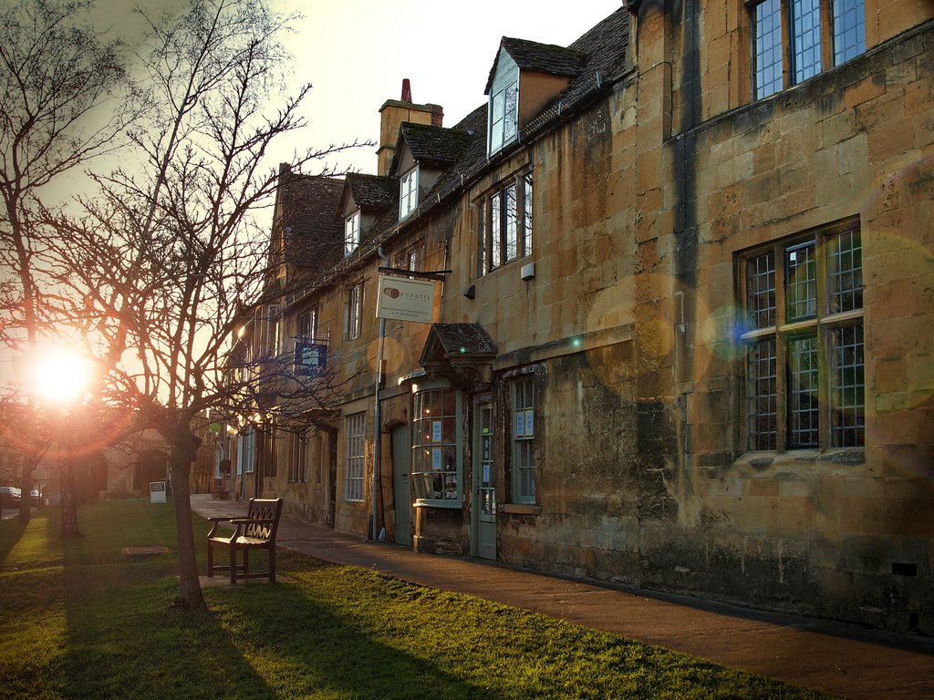 Chipping Campen High St. late afternoon in the winter. by andrewsbrown