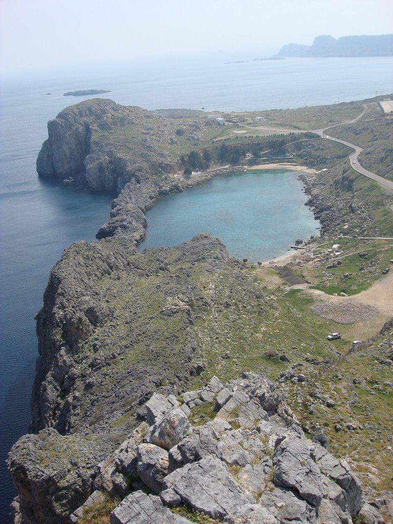 Lindos Bay by Gus Kappa