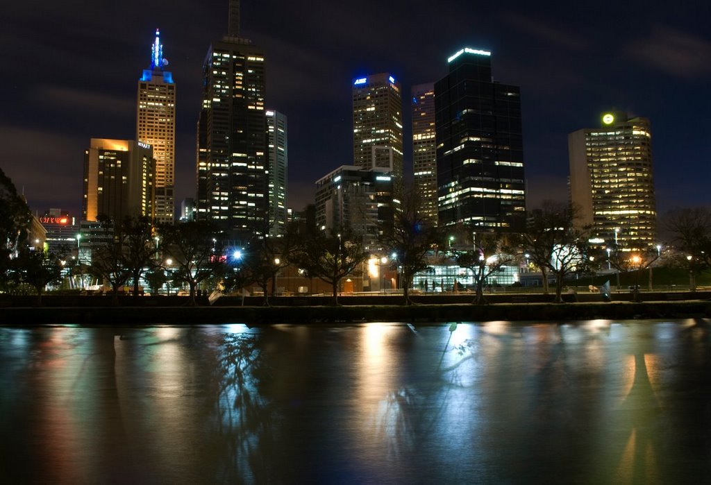 Melbourne Night Shot by JUD