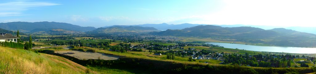 Three lakes from the Foothills, Vernon BC panorama by lxbatty