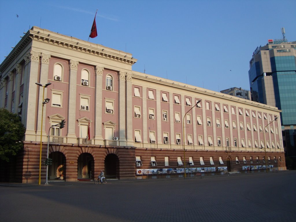 Administrative building in the center of Tirana, July 2009 by Edi_H