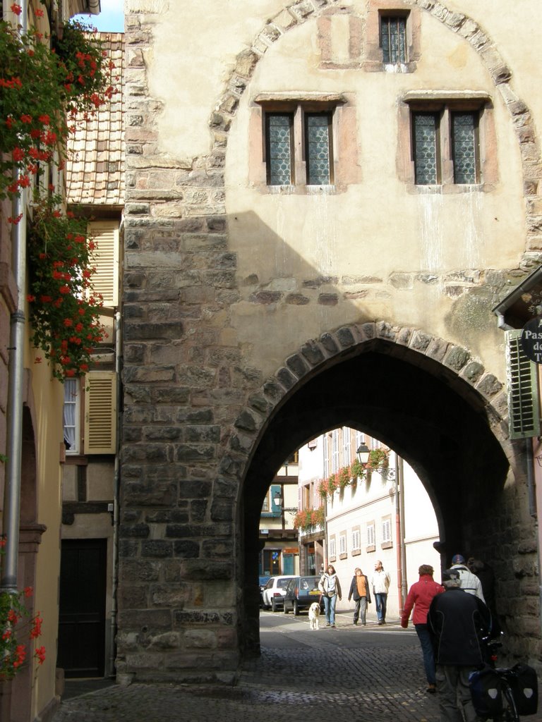 The town gate, Ribeauvillé, Alsace, France by MAPP HUDRANS