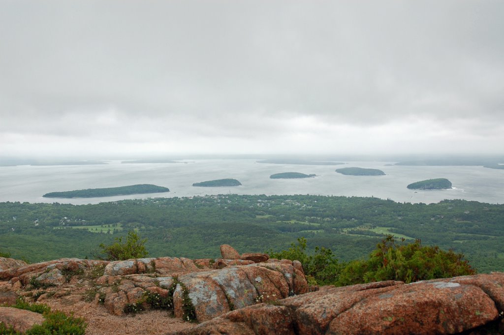 Bar Island and Porcupine Islands from Cadillac Mtn by tcufrog86