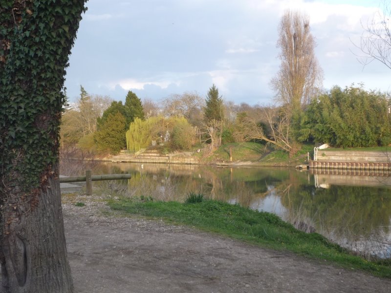 La Seine à Bennecourt by Santiago de Tezanos