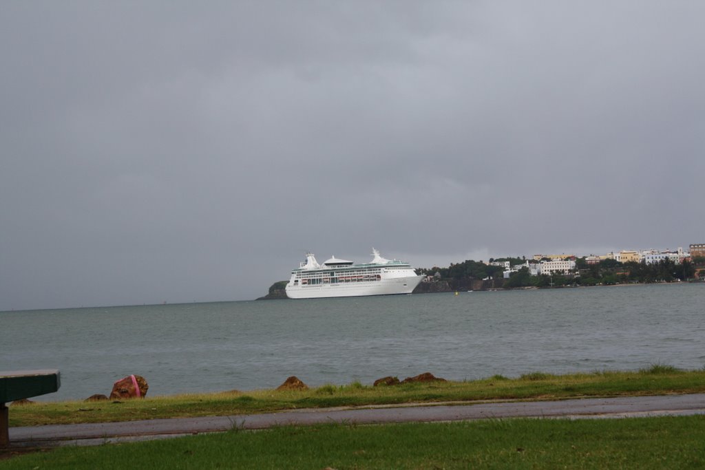 Crucero entrando a San Juan by Ricardo David Jusino