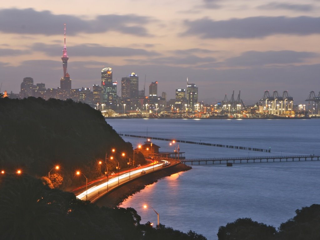 Auckland City Evening by sgrove1