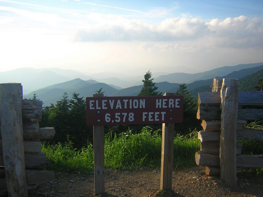 Mount Mitchell Parking Lot, Elevation 6,578 Feet, 6-27-2009 by Kyle Stephen Smith