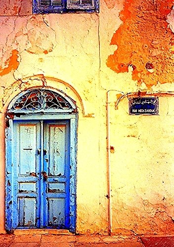 Housedoor at Sidi Bou Said by rainergeraldwagner