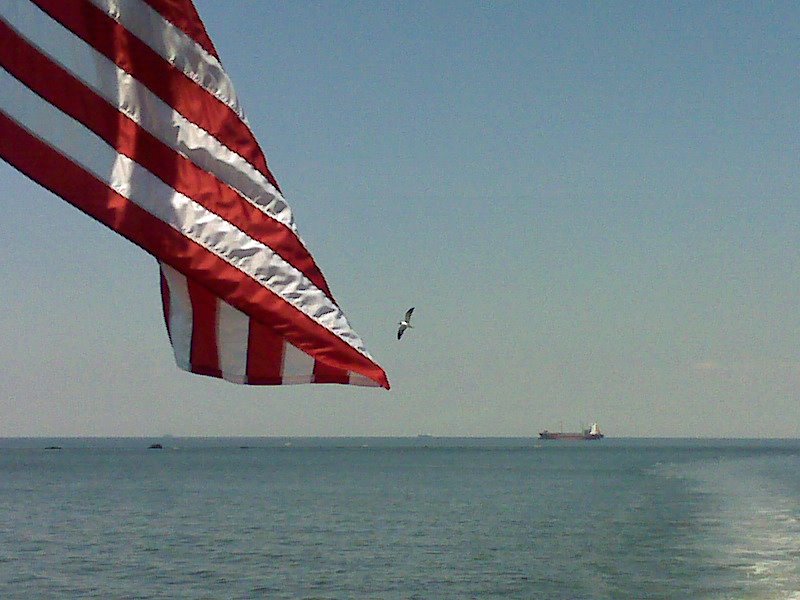 Patriotic Crossing of the Bay by Wewah