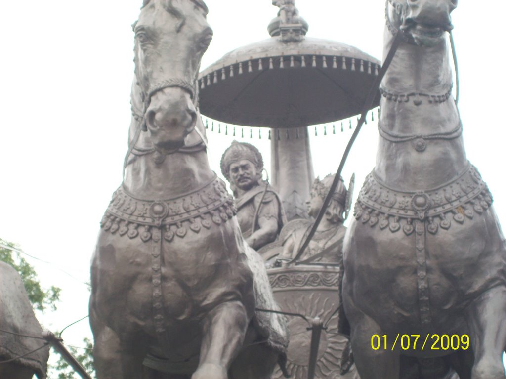 Gita Sermon memorial Chariot by Parbodh C Bali