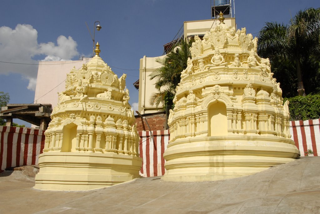 Cave temple gopurams by Dinesh N