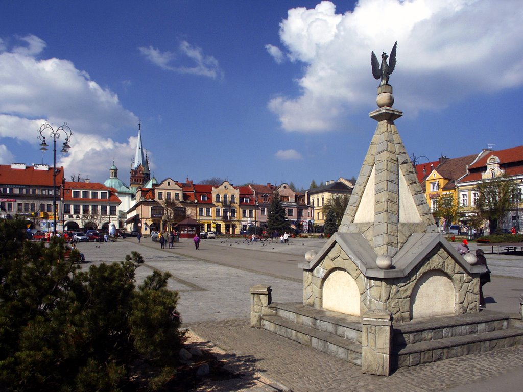 Myślenice - Rynek by Mieczysław Nowak