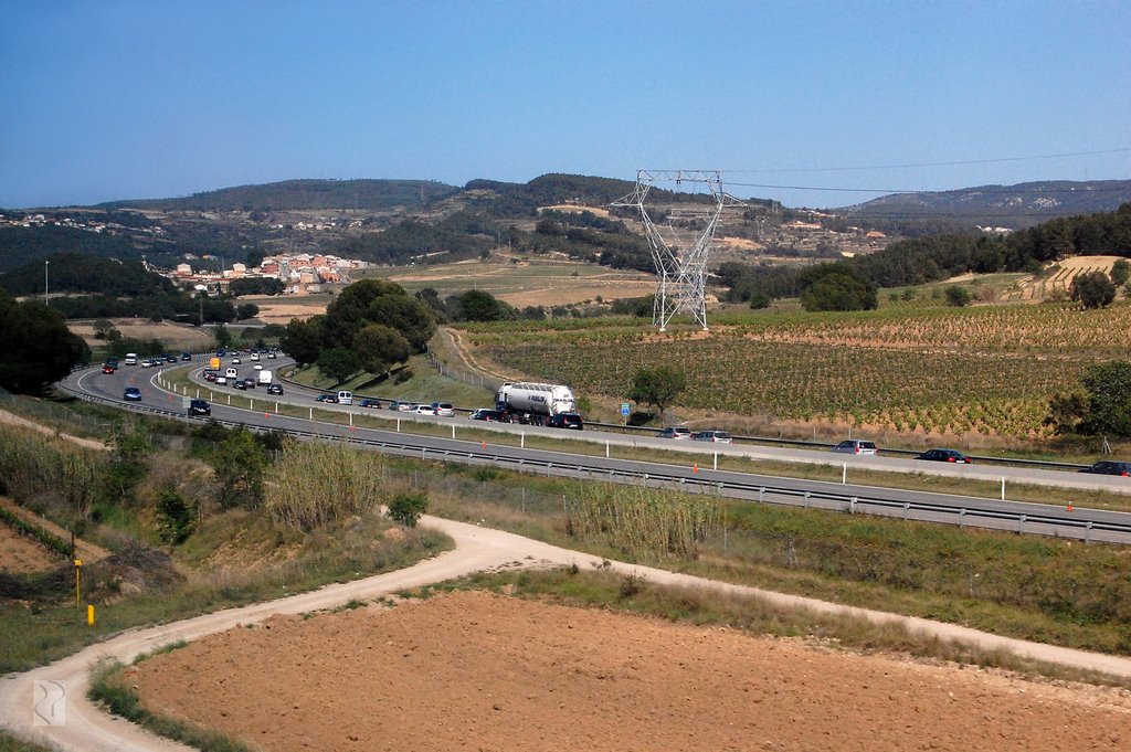 Vista da auto estrada Madrid Barcelona tirada a 300 Km/h do AVE by Roberto_R_Pereira