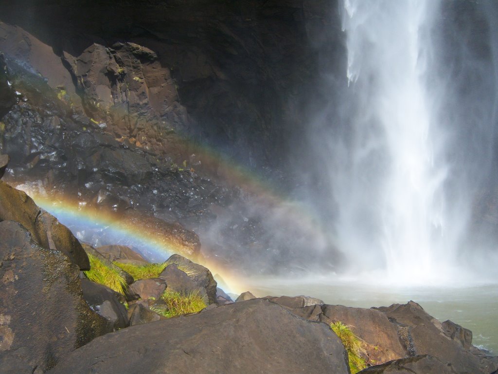 Duplo arco-iris na base do Salto São Francisco - Guarapuava-PR by Loivinho França