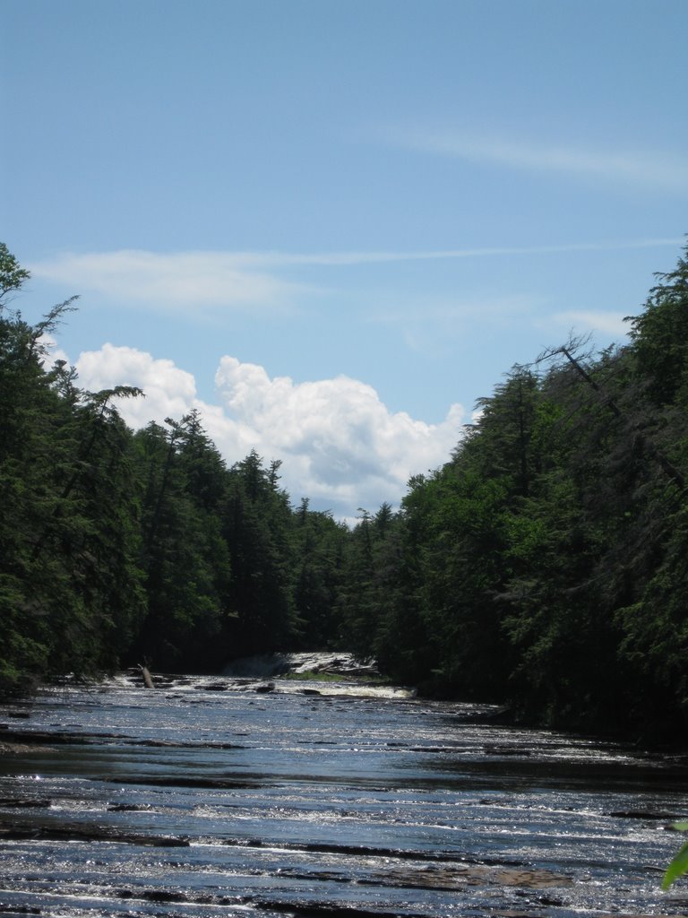 White River from Manido Falls by Bret Marr