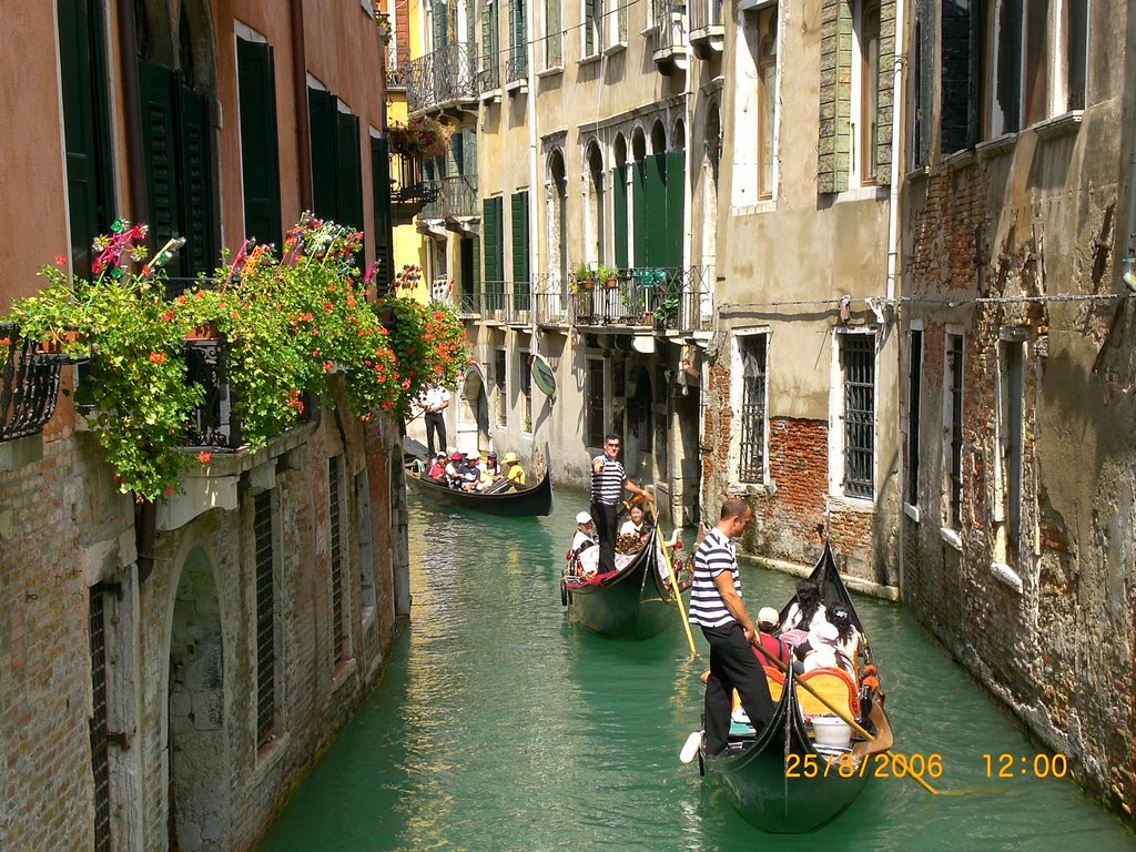 Venice - Gondoleiros em Veneza by thiagohermano