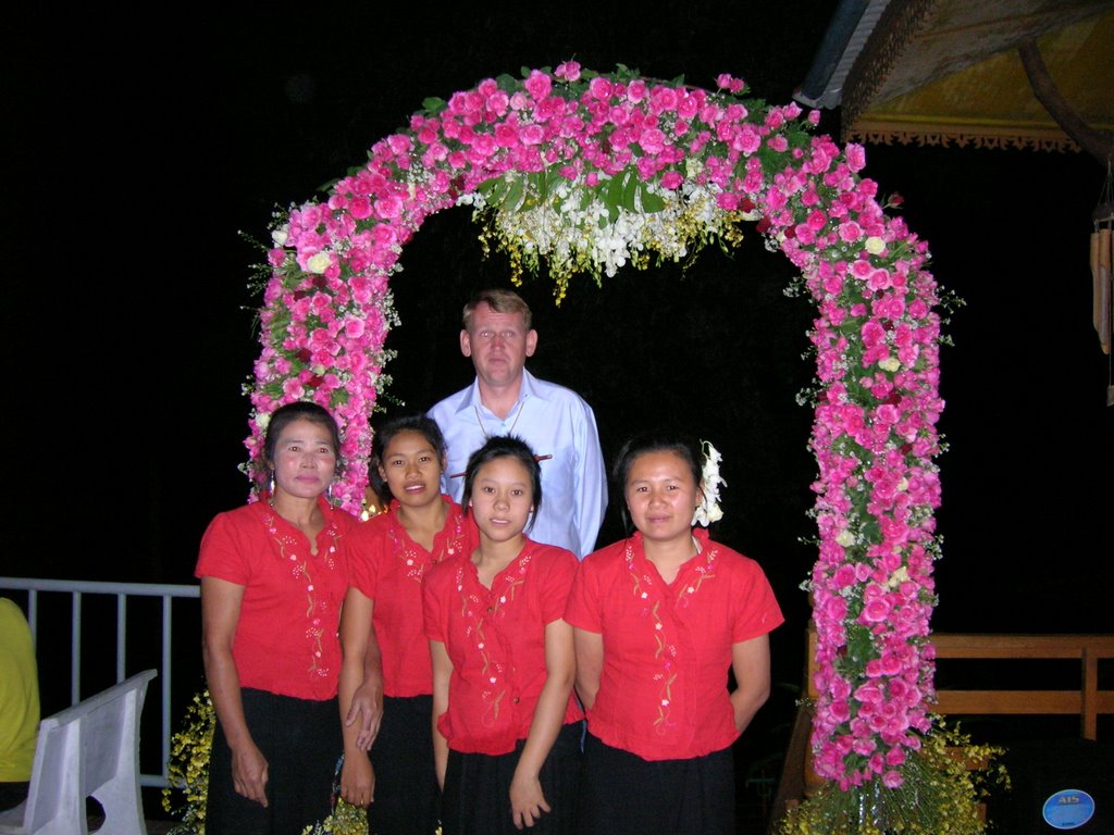 Wedding ceremony, staff and groom by Kurt Keller