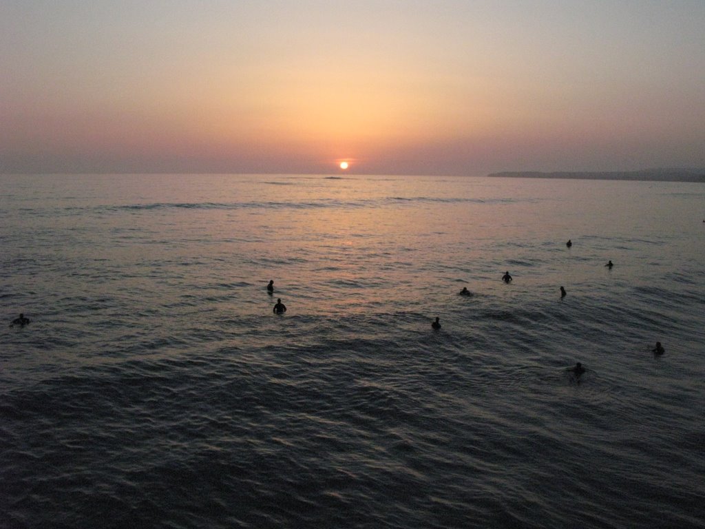 San Clemente Sunset Surf Session by Clay S