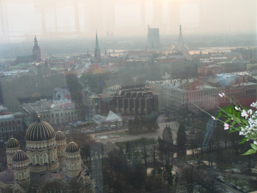 Riga center from 26th floor by Kirilli