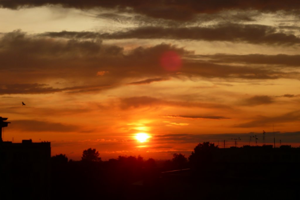 Zachód słońca z 4-tego piętra/Sunset from the 4-th level by adaylovelas