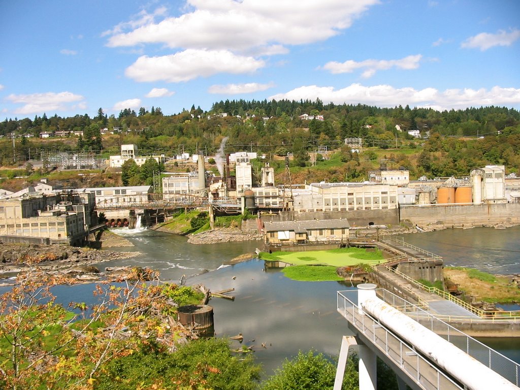 Willamette Falls (looking NW) by Kveldalf