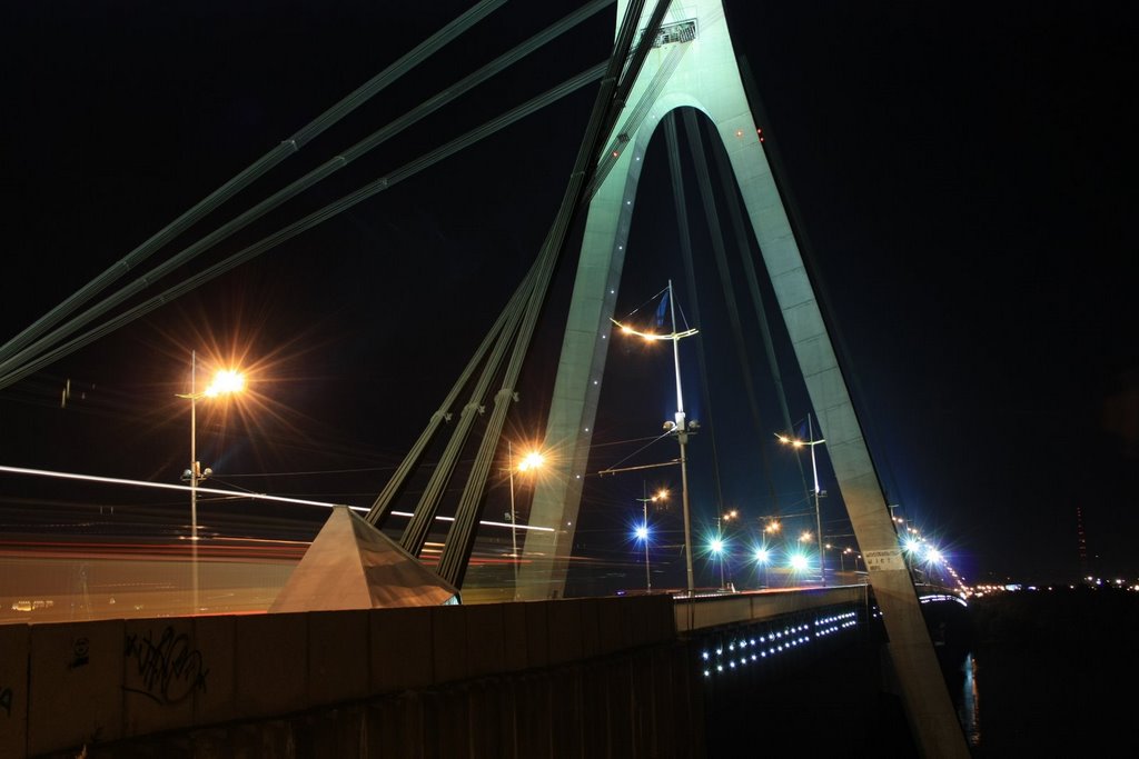 Moskovskiy Bridge at night by Max Botev