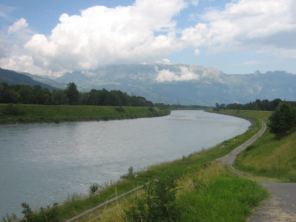 Rhein, Liechtenstein by andulka