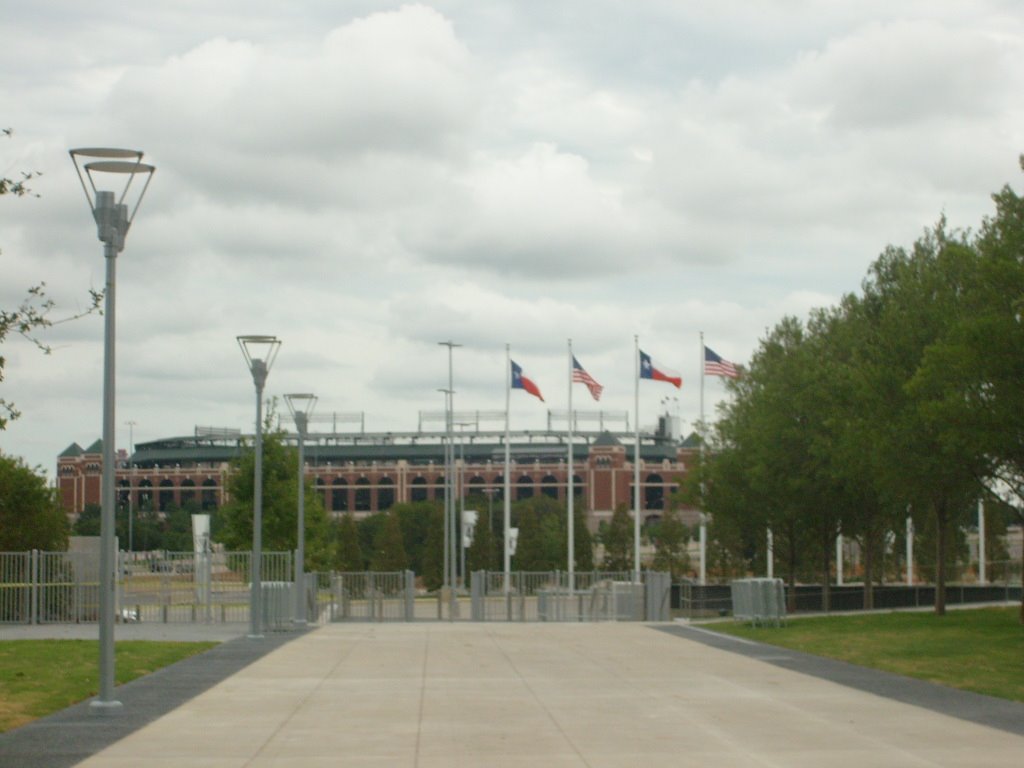 Rangers Ballpark from Cowboys Stadium by bradsmith80