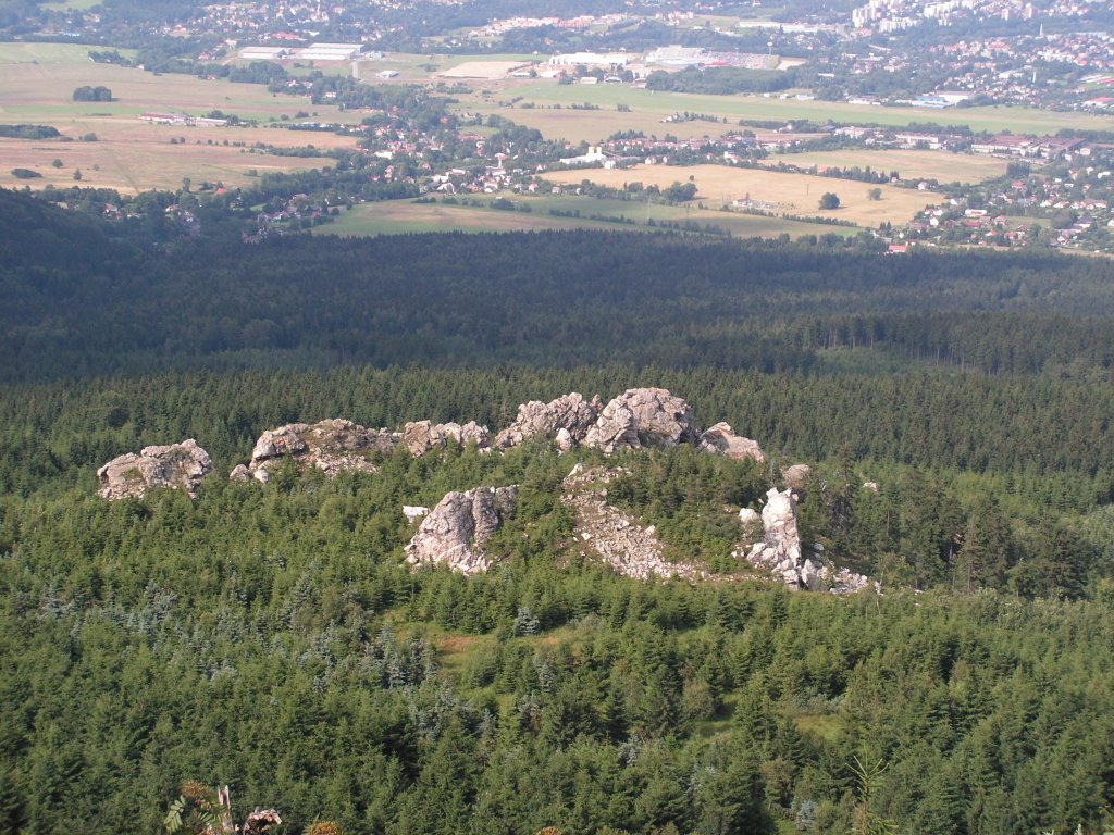 Csehország, Liberec (Reichenberg), kilátás a Ještěd-ről, SzG3 by szalay3