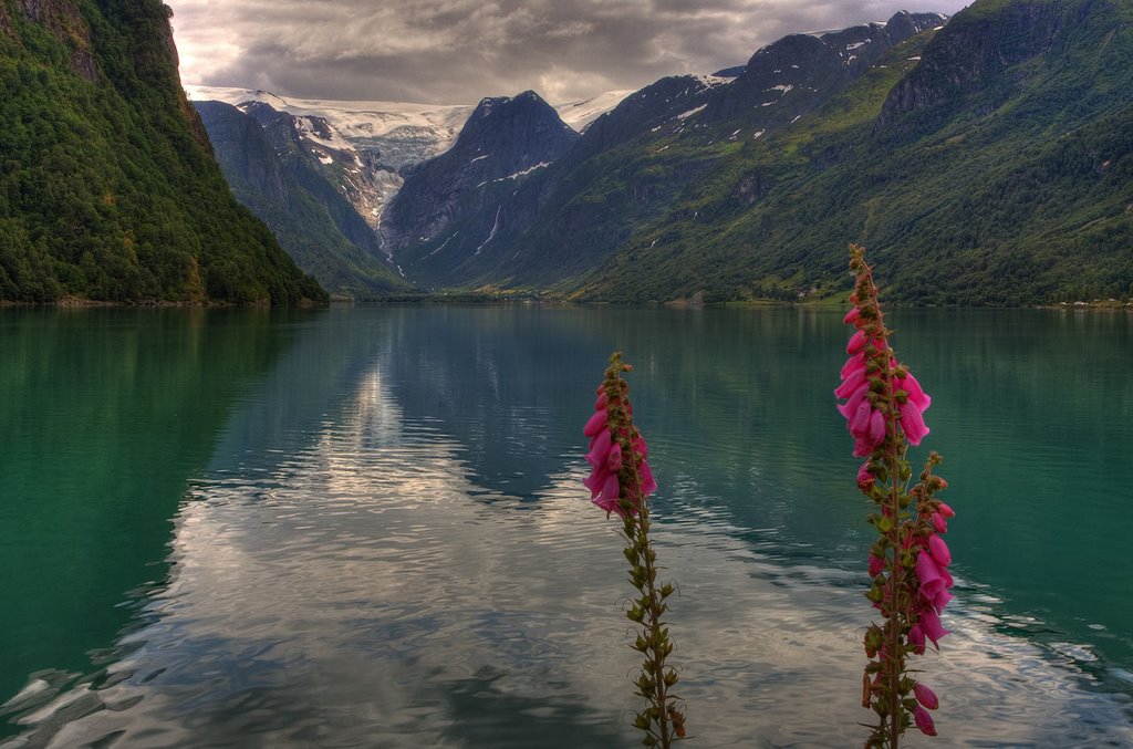 Beautiful Oldevatnet in July 2009 by Svein-Magne Tunli