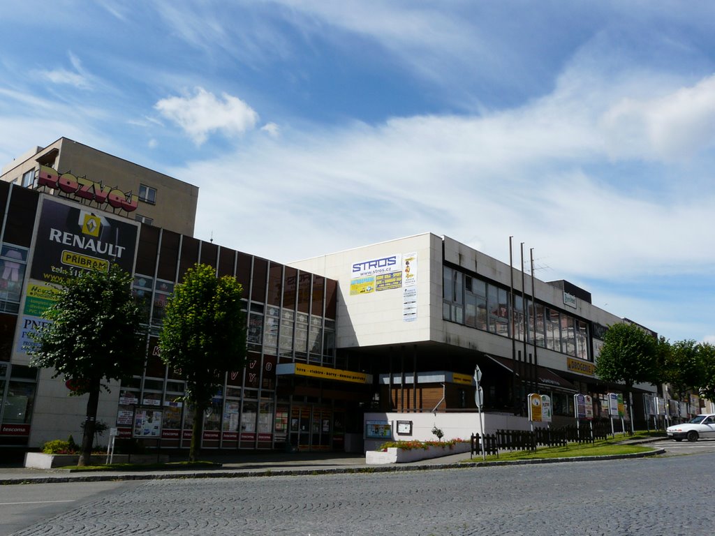 Sedlčany: fine example of communist shopping centre by Graham Rust