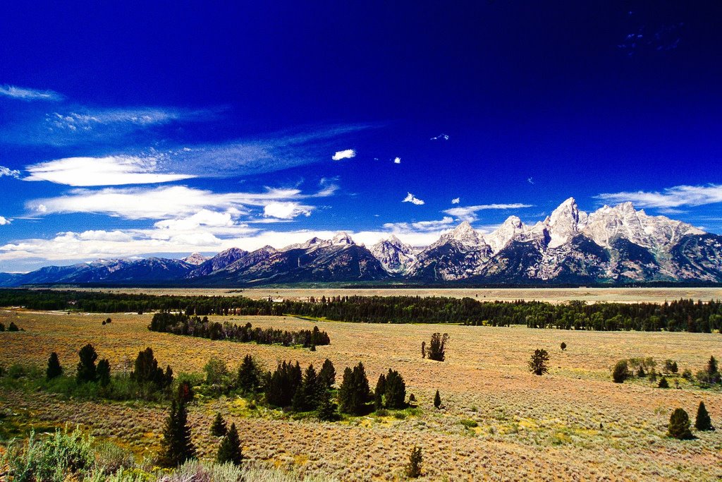 Teton Range from Antelope Flats by pittmanbrian